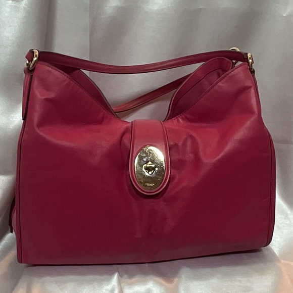 Coach Pink Leather, 3 compartments 8-H2b - Picture 1 of 9